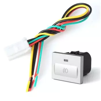 Серебристый автомобильный светодиодный радар, противотуманные фары, тепло, рулевое колесо, кнопка переключения отопления зеркала для Ford Focus 2 2004-2010 mk2 Transit