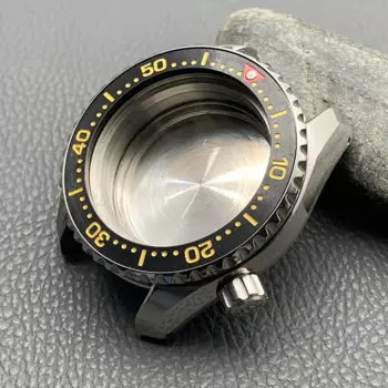Серебристый SPB185 SPB187 Замените корпус Mod NH35 Корпус 28,5 мм Циферблат подходит для NH35 NH36 7S26 Механизм 20ATM Водонепроницаемые мужские корпуса часов для дайвинга