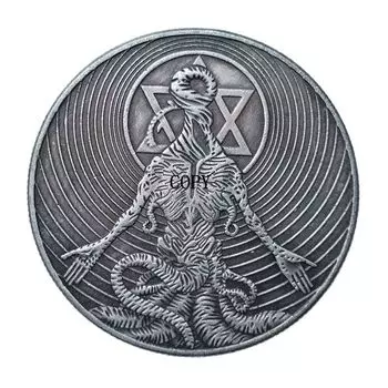 Серебряная копия монеты HB(302) Хобо Никель Морган Доллар Ктулху