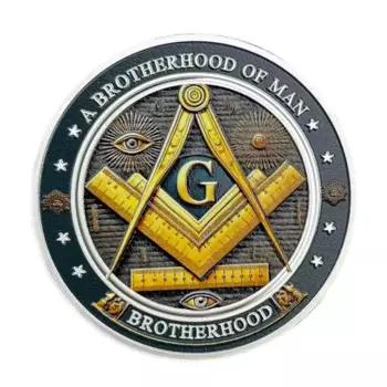 Серебряная масонская монета OIMG