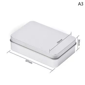 Серебряная жестяная коробка TPXCKz