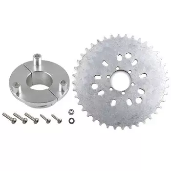 Серебряная звездочка с ЧПУ 32T 36T 38T 40T 44T и адаптер для моторизованного велосипеда 1,5 дюйма 66cc 80cc