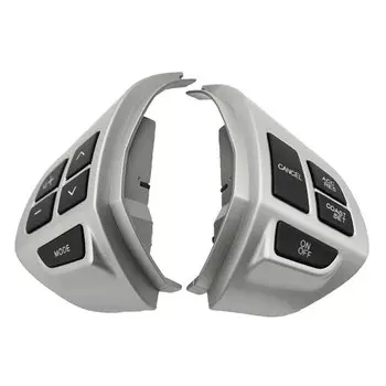 Серебряные кнопки на руль для переключателя круиз-контроля для Mitsubishi ASX Outlander XL 2007-2012