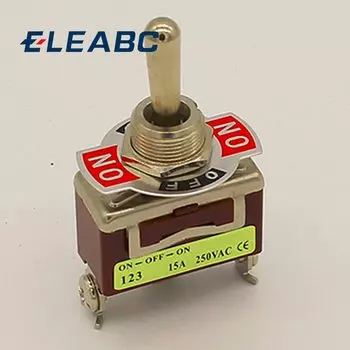 Серебряные контакты высокого качества 3 винта кратковременный переключатель, (ВКЛ) выкл (ВКЛ) пружинный возврат