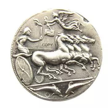 Серебряные копии греческих монет YYBCB