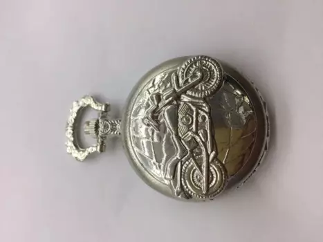 Серебряные кварцевые карманные часы в подарок