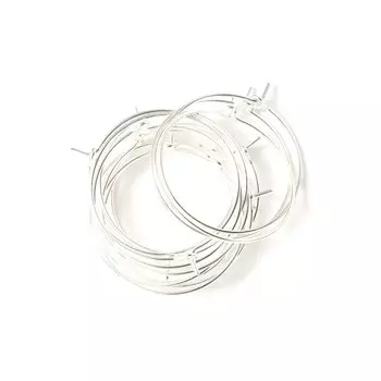 Серебряные металлические кольца для бокалов LIMITOOLS 100 шт.