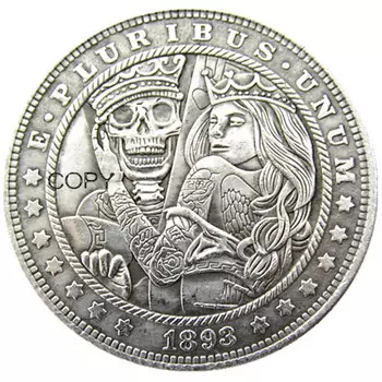 Серебряные реплики монет Hobo Morgan Dollar
