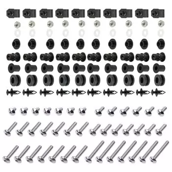 Серебряный комплект болтов обтекателя Для Kawasaki Ninja 250R Ninja250R 2008-2012 ZX 6R ZX6R 636 1998-2012 крепежные зажимы винты