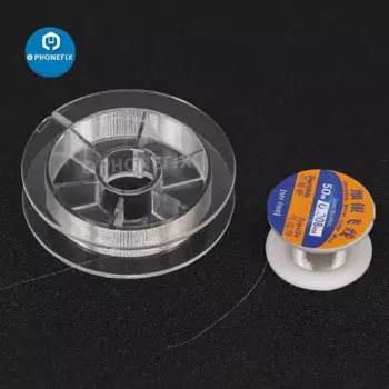 Сверхтонкая серебряная проволока 0,008 мм, 50 м, 200 м, серебряная проволока, Сверхтонкая линия для ремонта материнских плат