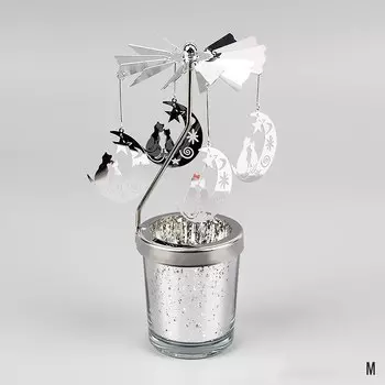 Серебряный вращающийся подсвечник KAISHIRIL LIFE