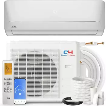 Серия MIA, мини-сплит-кондиционер и обогреватель, 9000 BTU, 115 В, 21,5 SEER2, настенная система инвертора без каналов,