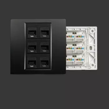 Depo Guye WL серое настенное гнездо RJ45