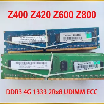 Серверная память 1 шт. для HP Z400 Z420 Z600 Z800 DDR3 4G 4 ГБ 1333 2Rx8 UDIMM ECC