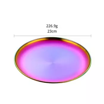 Сервировочная тарелка Buyer Star золотая из нержавеющей стали