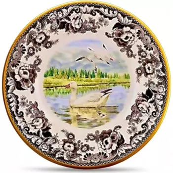 Сервировочная тарелка Toygar Majida, 6 дюймов, 25 см, Snow Goose