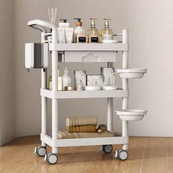 Сервировочная тележка, бар, вспомогательный органайзер для красоты, парикмахерская тележка, тележки для салона, эстетическая мебель, коммерческое хранение