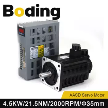 Серводвигатель и драйвер Boding 180st-m21520 Aasd 40a 4.5kw 380v 21.5nm 2000 об/мин диаметр 35 мм
