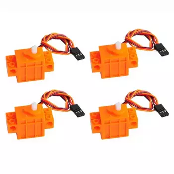 Сервопривод Geek, совместимый с строительными блоками Legoeds Micro:bit Robot Smart Car, 4 шт