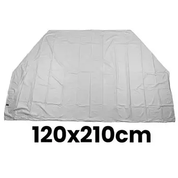 Серый PEVA мотоцикл скутер велосипед гаражный чехол протектор складной брезент водостойкий уличный 100x200 см/120x210 см
