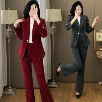 Серый женский костюм на весну и осень, новый достойный дизайн, элитная рабочая одежда, профессиональный костюм на заказ, рабочий костюм