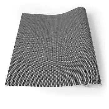 Сетчатая пленка Fly-Eye, наклейки для отделки автомобиля, тонировка фар автомобиля, перфорированная пленка, одностороннее видение, черный, белый цвет, виниловая клейкая пленка для стекла, рулоны