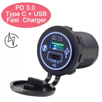 Сетевое зарядное устройство PD 3.0 с портами USB Type-C и разъемами USB Type-C, 18 Вт