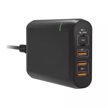 Сетевое зарядное устройство с 5 USB-портами, 120/100 Вт, 18 Вт