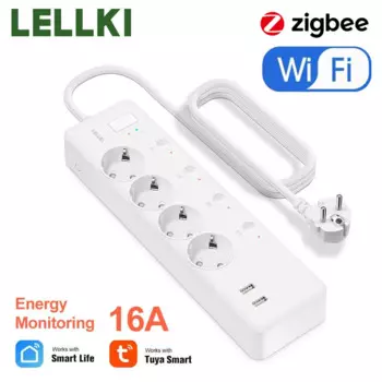 LELLKI Zigbee сетевой фильтр 220В
