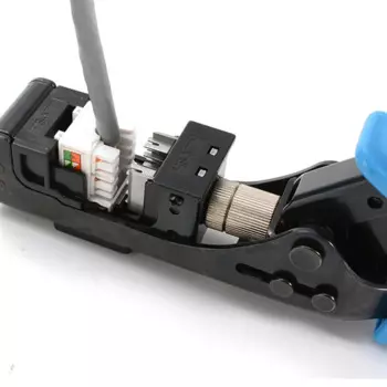 Сетевой Фрезер RJ45, модуль для обрезки проводов, для 4-пар разъемов UTP (желтый)