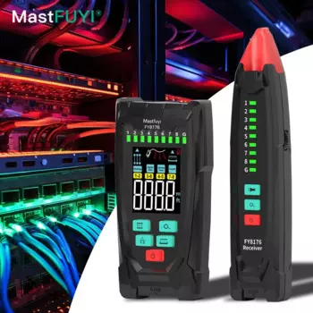 Сетевой Кабельный тестер MASTFUYI RJ45 тестер анти-помеховой кабельный детектор кабельный трекер сетевой инструмент для ремонта сети