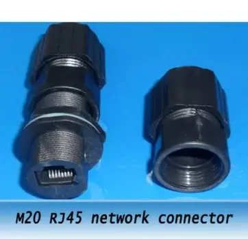 Сетевой разъем RJ45 M20, Ethernet-кабель, фиксированный разъем AP, две прямые головки, 10 шт.