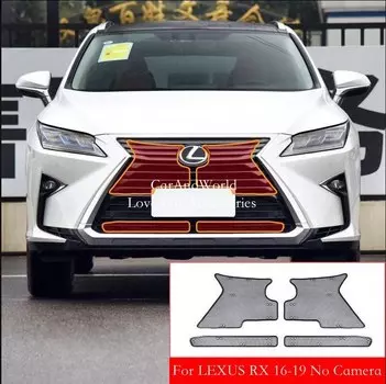 Сетка от насекомых из нержавеющей стали, передняя решетка, вставка, сетка для водяного бака, крышка двигателя, автомобильные аксессуары для LEXUS RX серии 2016-2021