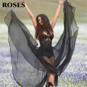 Сексуальные прозрачные платья для выпускного вечера, кружевные вечерние наряды для милой, Черное Шифоновое ТРАПЕЦИЕВИДНОЕ платье невесты с короткими брюками