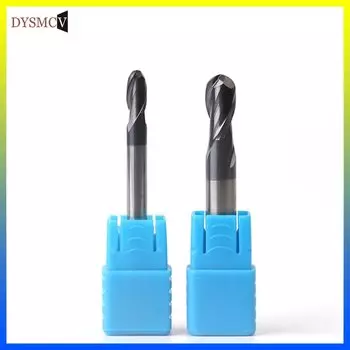 Сферическая Концевая фреза R3mm R4mm R6mm 1 мм-12 мм, спиральная фреза из вольфрамовой стали HRC50 2F для резки, 1 шт.