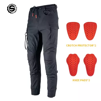 SFK новые черные мотоциклетные брюки для верховой езды, мужские летние дышащие брюки с защитой CE, аксессуары для снаряжения