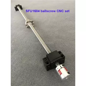 SFU1604 шариковый винт комплект 650 700 800 900 1000 мм с конца обработанные + 1604 ballnut + BK/BF12 концевые поддержки + шариковая гайка Корпус + ЧПУ части