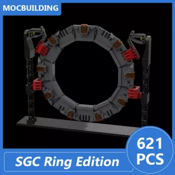 SGC кольцо издание и чакрам Масштаб 1:1 модель Moc строительные блоки Diy Сборные Блоки образовательный дисплей собирать Рождественские Игрушки Подарки