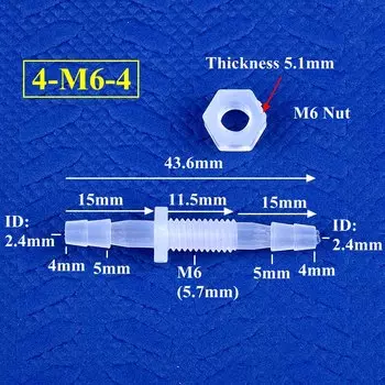 SgooHan пластиковые прямые соединители для шлангов M6~M10