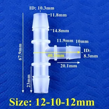SgooHan пластиковый редукционный тройник для садового полива 12-20 до 4-16 мм