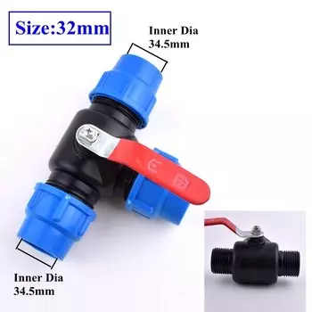 SgooHan синий полиэтиленовый тройник 25/32/40/50 мм