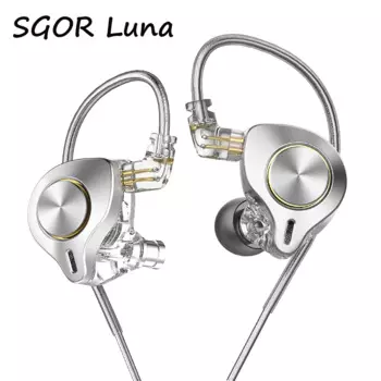 SGOR Luna 13,5 мм Planar Driver HiFi-вкладыши Проводные наушники Музыкальные наушники Бас-монитор Наушники DJ-гарнитура Тип C USB C