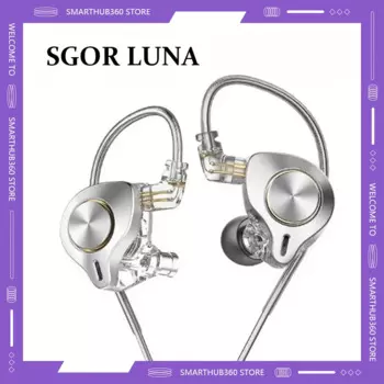 SGOR Luna HiFi Planar Driver Проводные музыкальные наушники-вкладыши 13,5 мм Тип C USB C Басовый монитор Наушники DJ Гарнитура Подарки