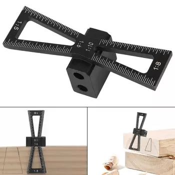 Шаблон маркировки «ласточкин хвост» 1:5 и 1:8, направляющие инструменты «ласточкин хвост», деревообрабатывающий маркер «ласточкин хвост», из алюминиевого сплава, измеритель соединения древесины