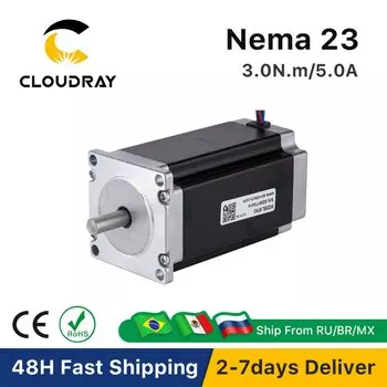 Шаговый двигатель Cloudray Nema23 2 фазы 300 Нсм