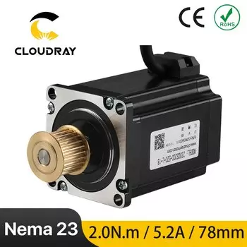 Шаговый двигатель Cloudray Nema 23 3 фазы 1.8 Нм для фрезерного станка