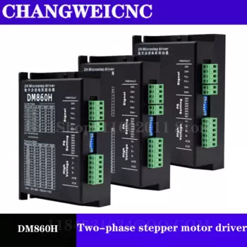 Шаговый двигатель драйвер Dm860H Microstep мотор двухфазный контроллер скорости двигателя постоянного тока для 57 86 шаговый двигатель Nema 23 34