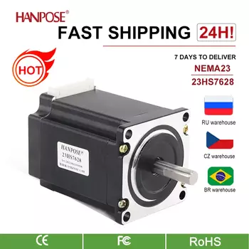 Шаговый двигатель HANPOSE 23HS7628 2.8А