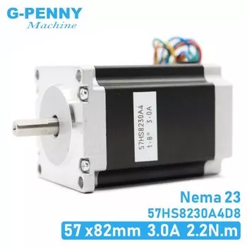 Шаговый двигатель Nema23 57x82 мм 3A 2.2 Нм