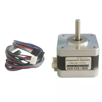 Шаговый двигатель Nema 17 17HS1352-P4130 42BYGH33, 1.3A 0.25Nm 1,8 градусов для 3D-принтера с ЧПУ